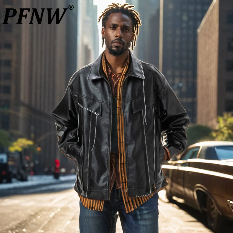 PFNW Special Hand Sewn Embroidered Tassel Leather Jacket For Men Autumn 2024 New Loose Fit Black Lapel Zipper Coat 12C1136
PFNW Special Hand Sewn Embroidered Tassel Leather Jacket For Men Autumn 2024 New Loose Fit Black Lapel Zipper Coat 12C1136