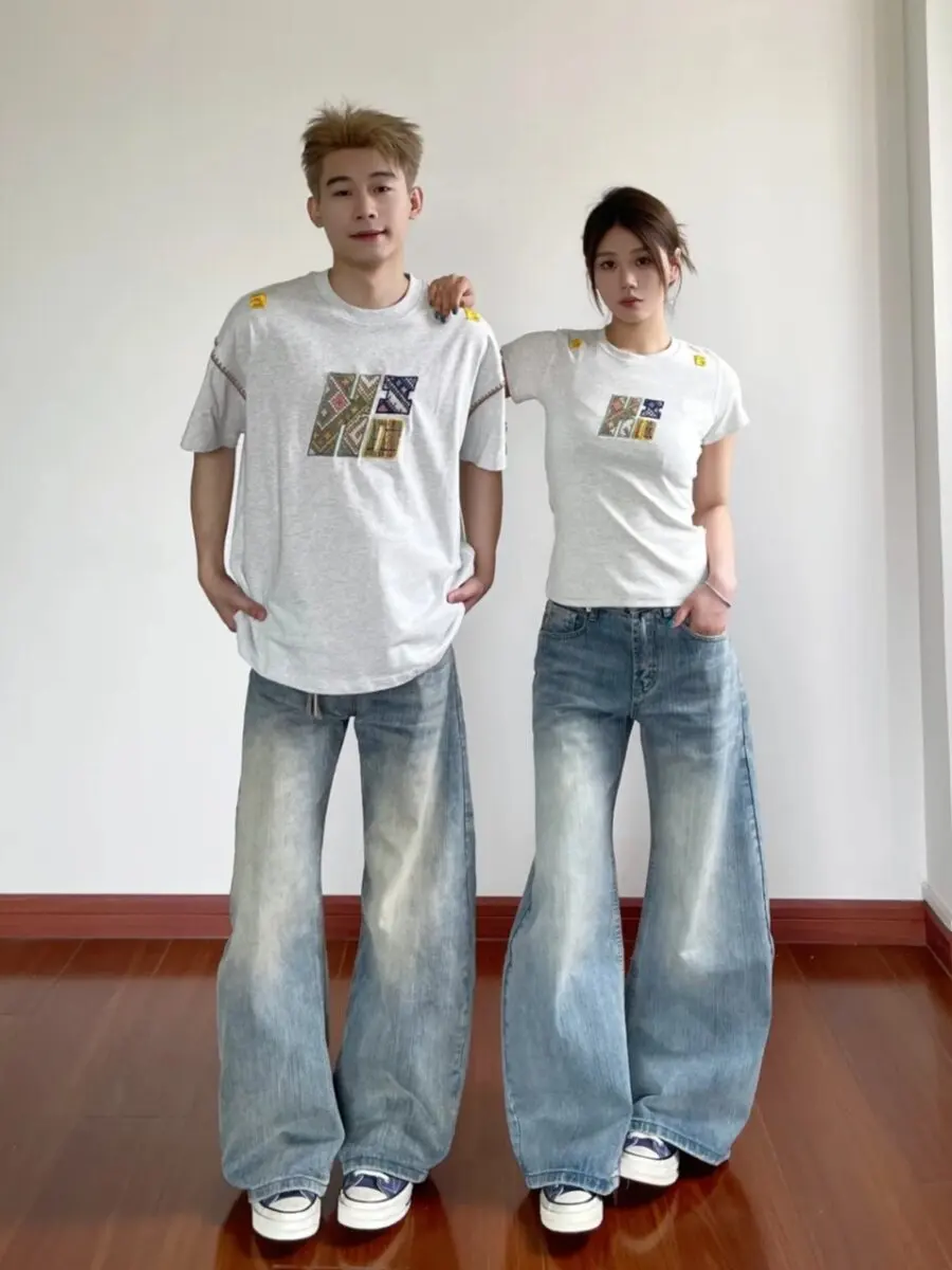 American High Street Washed Vintage Bamboo Blade Jeans Loose Straight Cut Versatile Pants Women's Loose Wide Leg Jeans
American High Street Washed Vintage Bamboo Blade Jeans Loose Straight Cut Versatile Pants Women's Loose Wide Leg Jeans
