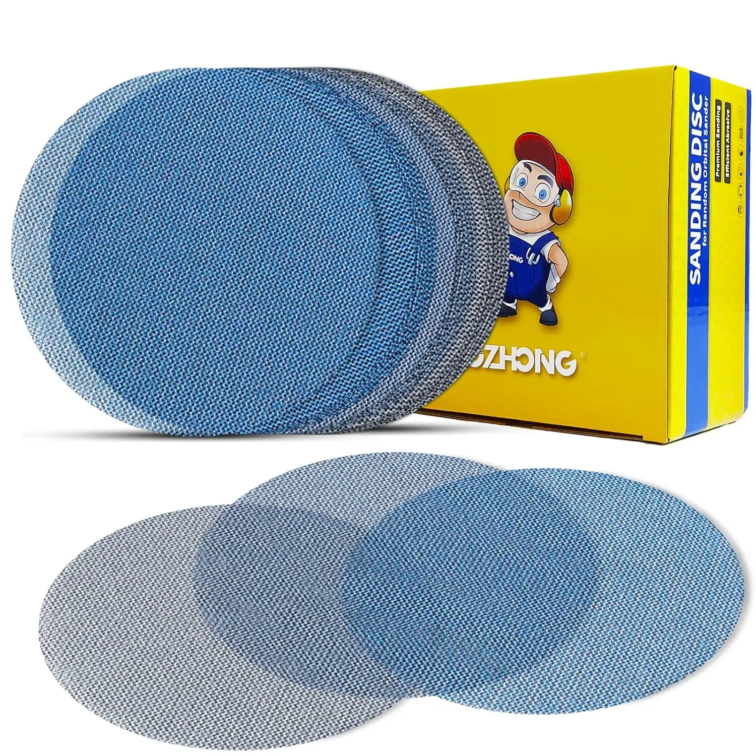 6-Inch Ceramic Mesh Sandpaper Assortment, 80-320 Grits, 50 Pcs Hook and Loop Discs for Orbital Sander
6-Inch Ceramic Mesh Sandpaper Assortment, 80-320 Grits, 50 Pcs Hook and Loop Discs for Orbital Sander