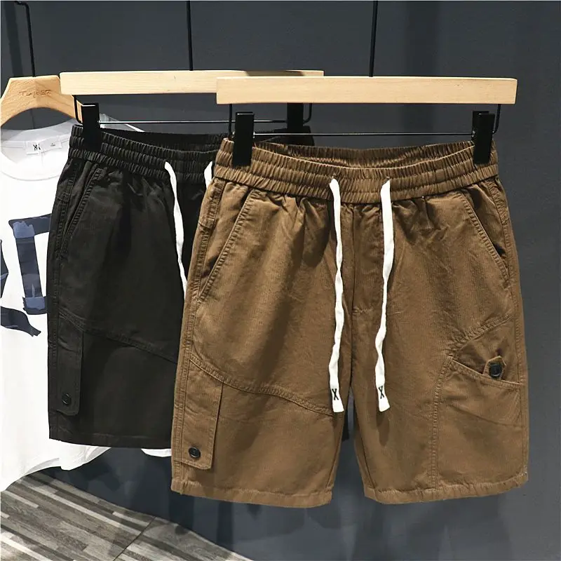 Men's Cargo Shorts Loose Elastic Waist Khaki Male Short Pants Solid Jorts Harajuku Clothes Luxury Hevy Whate Distressed Nylon
Men's Cargo Shorts Loose Elastic Waist Khaki Male Short Pants Solid Jorts Harajuku Clothes Luxury Hevy Whate Distressed Nylon