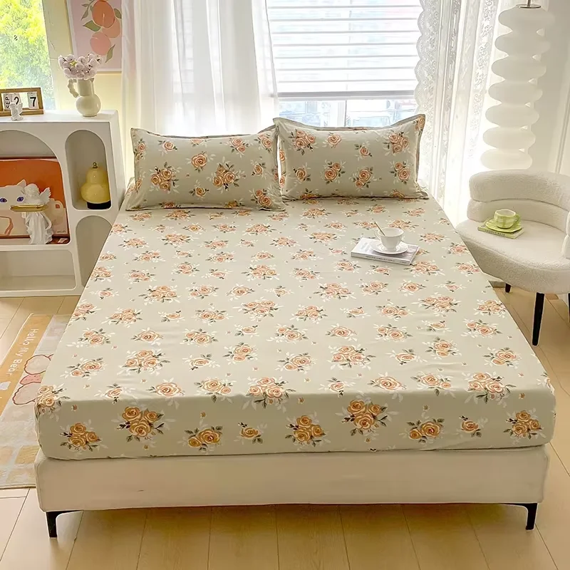 Red Flower Printed Bed Sheet Sets Queen/King Size matrimonial Reactive Printed Fitted Bedsheets for Double Bed
Red Flower Printed Bed Sheet Sets Queen/King Size matrimonial Reactive Printed Fitted Bedsheets for Double Bed
