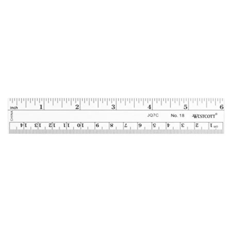 6-Inch Flexible Metric Ruler, Clear
6-Inch Flexible Metric Ruler, Clear