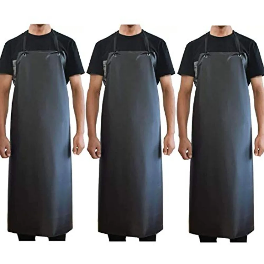 3 Pack Men's Black Waterproof Rubber Vinyl Work Apron- 43"x29" Heavy Duty Model, Best for Staying Dry When Dishwashing, Lab Wor
3 Pack Men's Black Waterproof Rubber Vinyl Work Apron- 43"x29" Heavy Duty Model, Best for Staying Dry When Dishwashing, Lab Wor