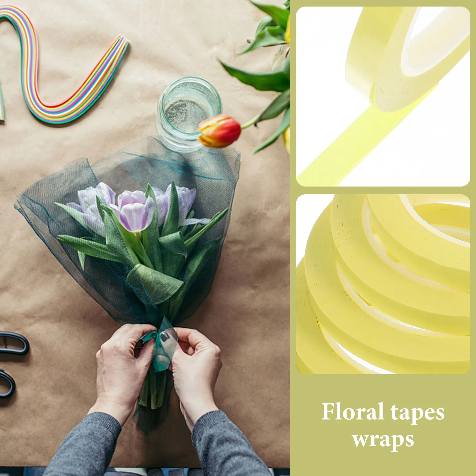 Transparent Floral Stem Wrapping Tape 10mmx66m Waterproof Flower Craft Bouquet Fixing Tool Wedding Flower Tapes Clear
Transparent Floral Stem Wrapping Tape 10mmx66m Waterproof Flower Craft Bouquet Fixing Tool Wedding Flower Tapes Clear