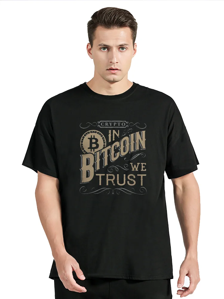 In Bitcoin We Trust Cryptocurrency T-Shirt Men Block Chain Money Vintage Cotton Tshirt Men Clothing Oversized Graphic Tees Tops 
In Bitcoin We Trust Cryptocurrency T-Shirt Men Block Chain Money Vintage Cotton Tshirt Men Clothing Oversized Graphic Tees Tops