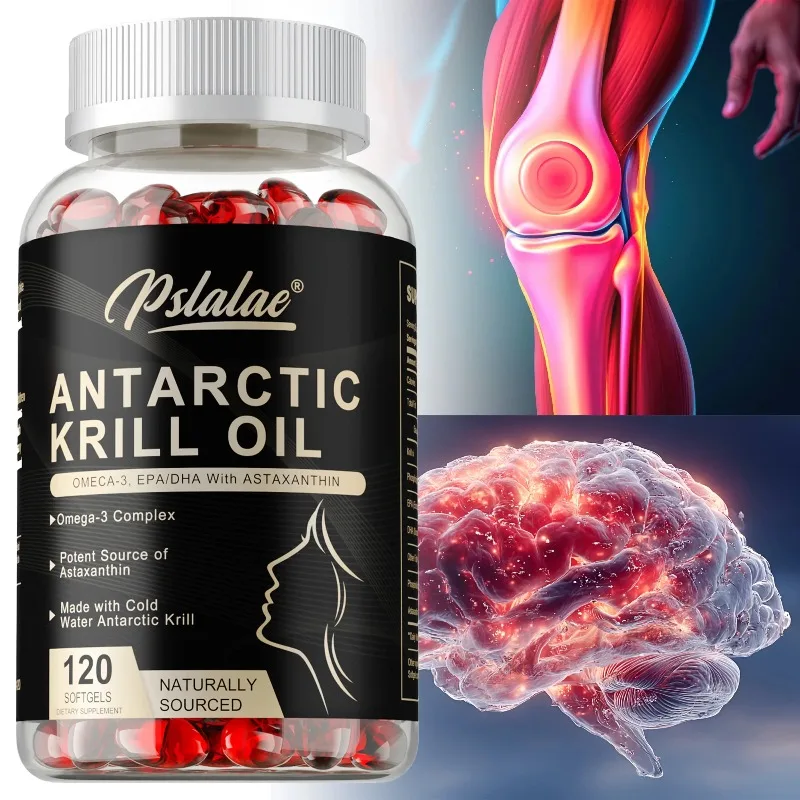 Antarctic Krill Oil - Antioxidant,Support Joint,Brain and Heart Health,Boost Metabolism,Improve Immunity - with Omega 3 EPA, DHA
Antarctic Krill Oil - Antioxidant,Support Joint,Brain and Heart Health,Boost Metabolism,Improve Immunity - with Omega 3 EPA, DHA