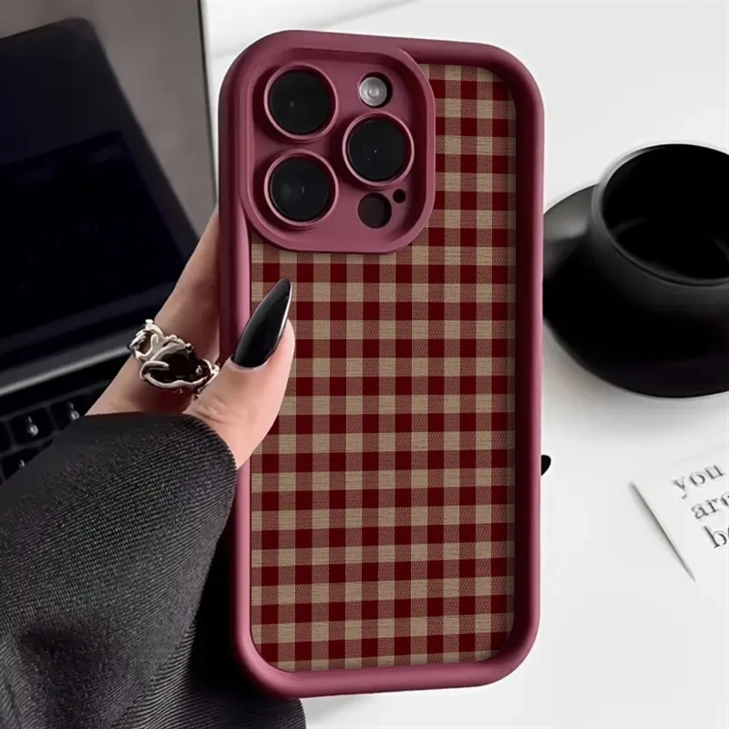 Vintage Red-Brown Plaid Pattern Phone Case For Xiaomi Redmi Note 14 13 12 11 Pro Plus 5G Silicone Cover For Redmi 14C 13C Fundas
Vintage Red-Brown Plaid Pattern Phone Case For Xiaomi Redmi Note 14 13 12 11 Pro Plus 5G Silicone Cover For Redmi 14C 13C Fundas