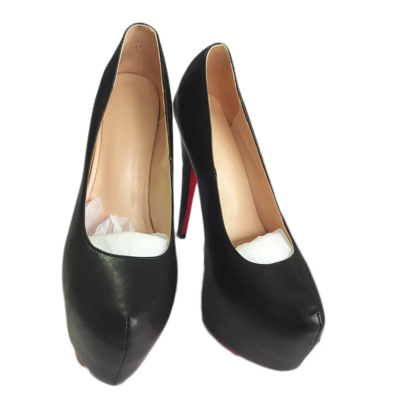 SHOFOO Fashionable women's high heels. About 16cm heel height. Black round toe shoes. Single shoe. Fashion show banquet shoes.
SHOFOO Fashionable women's high heels. About 16cm heel height. Black round toe shoes. Single shoe. Fashion show banquet shoes.