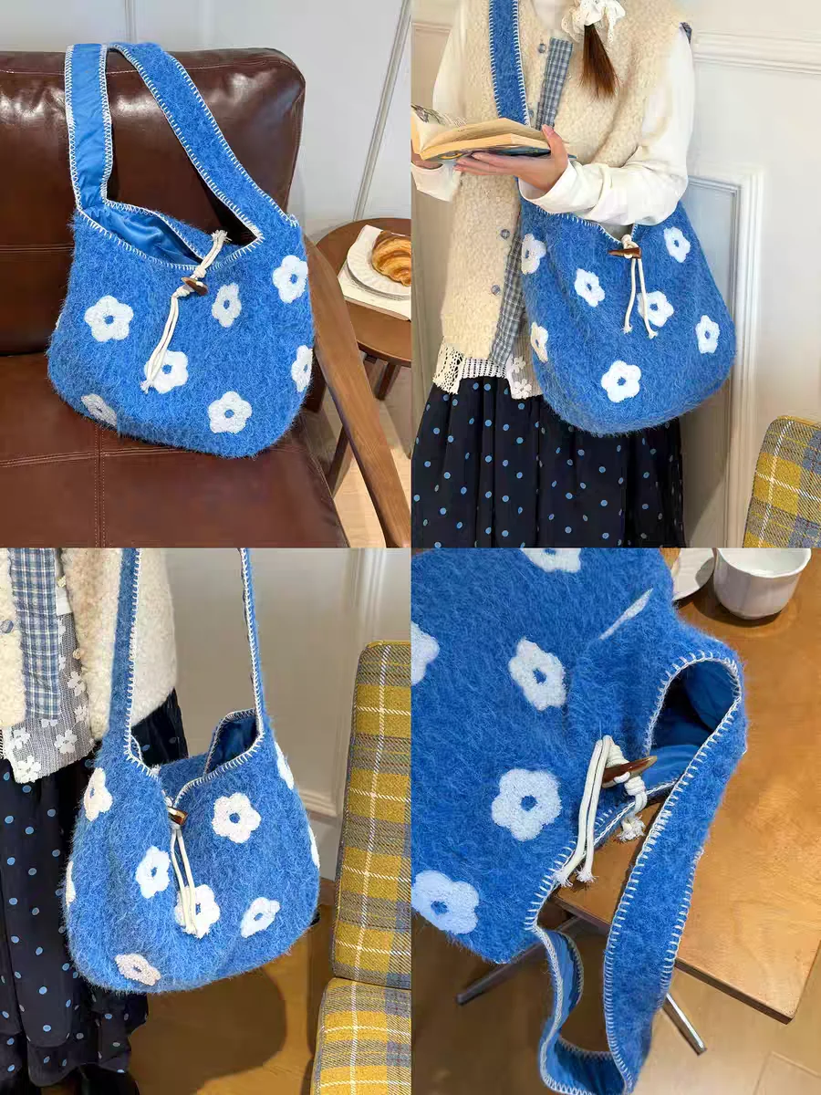 Вместительная шерстяная сумка через плечо с цветочной вышивкой для школы, осень-зима 2025, новый стиль, в лесном стиле, художественная, IN...
Вместительная шерстяная сумка через плечо с цветочной вышивкой для школы, осень-зима 2025, новый стиль, в лесном стиле, художественная, IN...