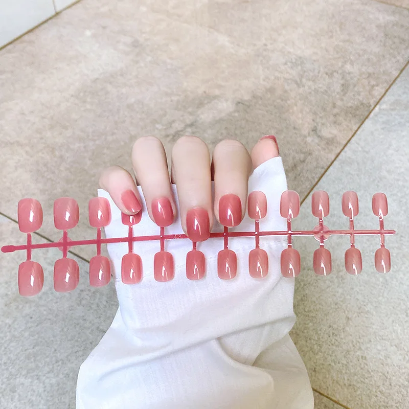 24Pcs/Set Solid Color Press on Nail Piece Acrylic Round Head Short Fake Nails Finished Removable Senior Wearing False Nails Art
24Pcs/Set Solid Color Press on Nail Piece Acrylic Round Head Short Fake Nails Finished Removable Senior Wearing False Nails Art