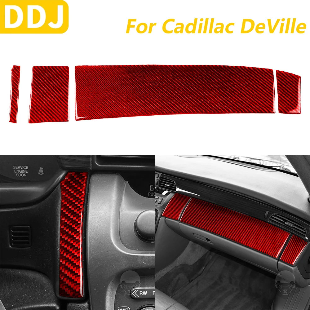 For Cadillac DeVille 2000-2005 Real Red Carbon Fiber Central Control Dashboard Instrument Panel Trim Set Car Accessories Sticker
For Cadillac DeVille 2000-2005 Real Red Carbon Fiber Central Control Dashboard Instrument Panel Trim Set Car Accessories Sticker
