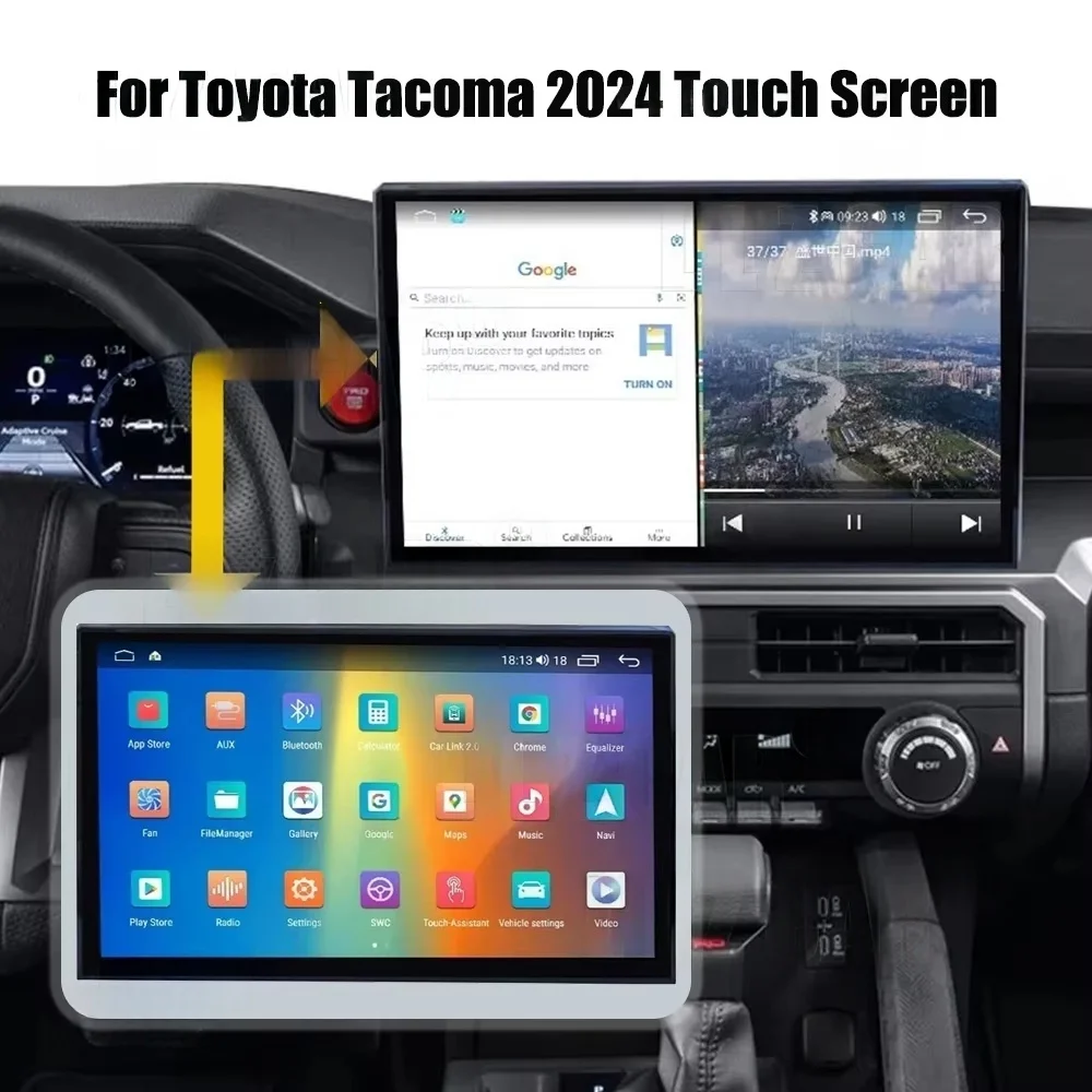YCC 14.6'' Android 13 for Toyota TACOMA 2024 GPS Navigation All-in-one Wireless Carplay Car Radio Touch Screen Multimedia Player
YCC 14.6'' Android 13 for Toyota TACOMA 2024 GPS Navigation All-in-one Wireless Carplay Car Radio Touch Screen Multimedia Player