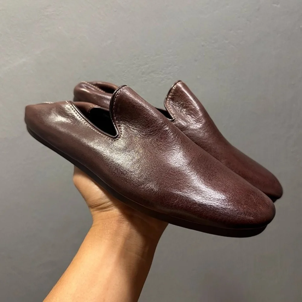 QHCCID Men's Horsehide Loafers Autumn Trendy Casual Wear Soft Sole Soft Surface Business Style Comfortable Footwear
QHCCID Men's Horsehide Loafers Autumn Trendy Casual Wear Soft Sole Soft Surface Business Style Comfortable Footwear