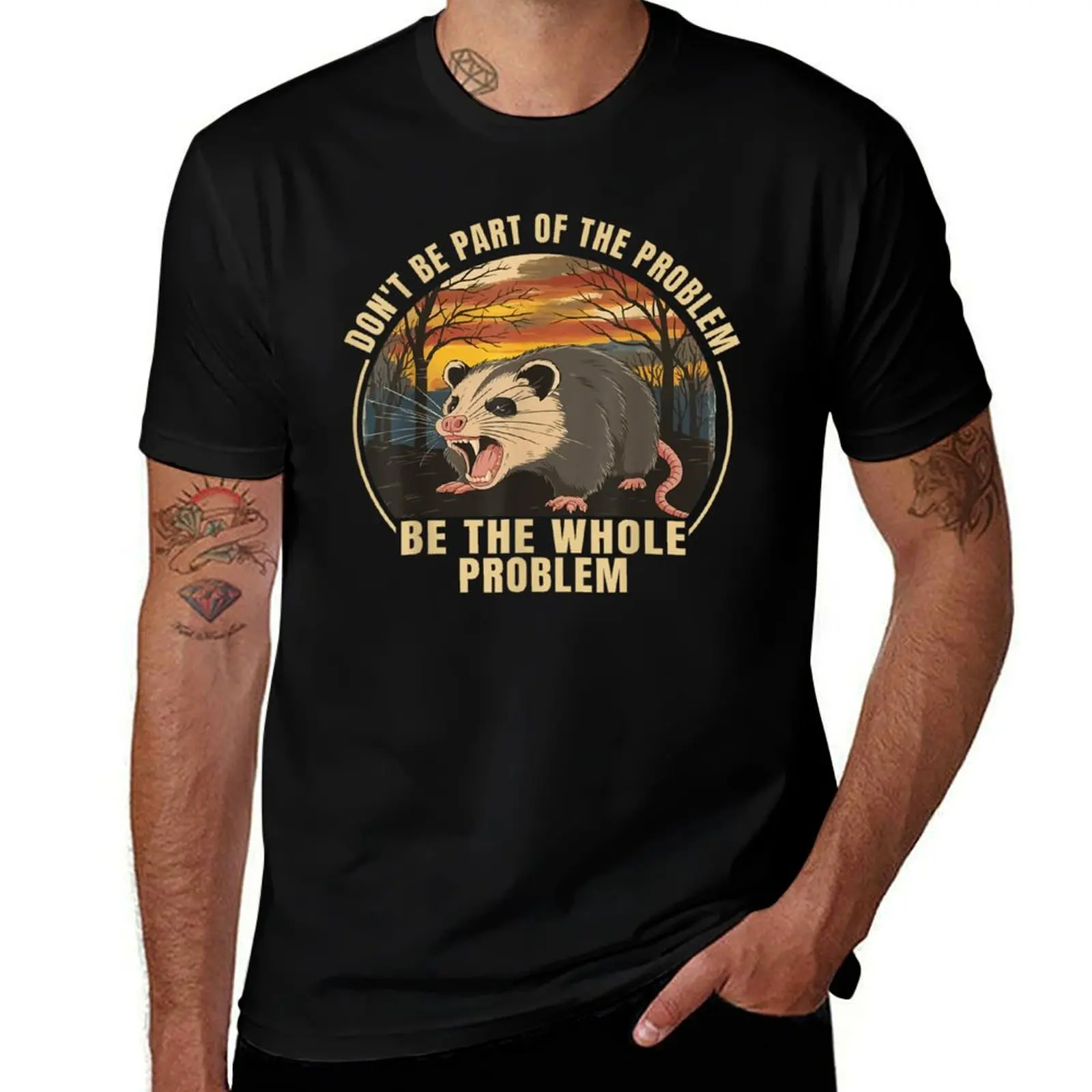 Possum Don't Be Part Of The Problem Be The Whole Problem T-Shirt Man t-shirt vintage anime shirt oversized t shirt for men 
Possum Don't Be Part Of The Problem Be The Whole Problem T-Shirt Man t-shirt vintage anime shirt oversized t shirt for men
