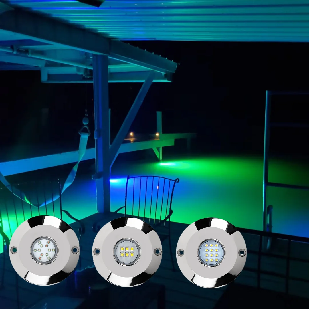 Waterproof LED Marine Underwater Green Dock Lights for Dock Boat Pool
Waterproof LED Marine Underwater Green Dock Lights for Dock Boat Pool