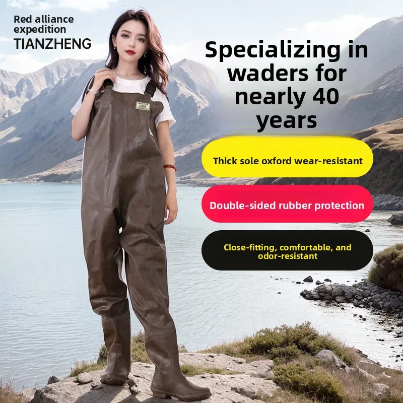PVC Chest Waders For Men Women, Waterproof Insulated Fishing Waders With Boots Lightweight Breathable Hunting Farming Waders
PVC Chest Waders For Men Women, Waterproof Insulated Fishing Waders With Boots Lightweight Breathable Hunting Farming Waders