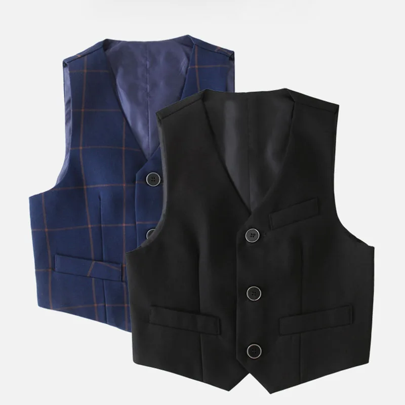 HETISO Boys Black Vest Suit Kids Plaid Blazer for Wedding Formal Piano Performance Children School Party Costume 12 14 16 Years
HETISO Boys Black Vest Suit Kids Plaid Blazer for Wedding Formal Piano Performance Children School Party Costume 12 14 16 Years