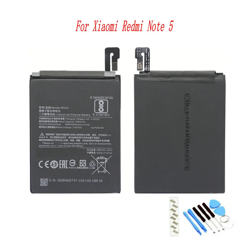 Original BN45 4000mAh Battery For Xiaomi Redmi Note 5 Redmi Note 5 Pro note5 Mobile Phone
Original BN45 4000mAh Battery For Xiaomi Redmi Note 5 Redmi Note 5 Pro note5 Mobile Phone