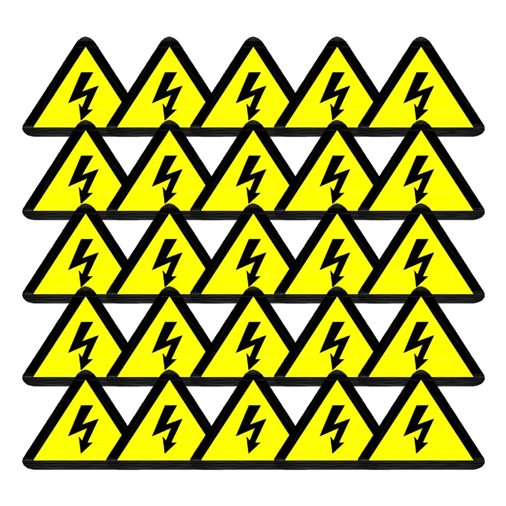 50Pcs High Visibility Yellow Triangle High Voltage Warning Stickers Electrical Hazard Labels for Industrial Panels Machinery
50Pcs High Visibility Yellow Triangle High Voltage Warning Stickers Electrical Hazard Labels for Industrial Panels Machinery