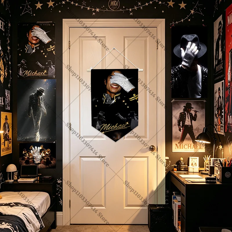 Anime Cute Flags for Outdoor Camping King of Pop MJ Home Decor Accessories Michael Jackson Creative Flag Hanging Wall Ornament
Anime Cute Flags for Outdoor Camping King of Pop MJ Home Decor Accessories Michael Jackson Creative Flag Hanging Wall Ornament