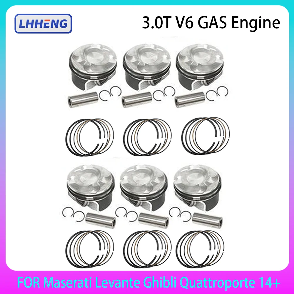 Engine piston & ring Kit For Maserati Ghibli Levante Quattroporte M157 3.0T V6 3.0 L GAS DOHC M156B 14-22 OE 297171 297172
Engine piston & ring Kit For Maserati Ghibli Levante Quattroporte M157 3.0T V6 3.0 L GAS DOHC M156B 14-22 OE 297171 297172