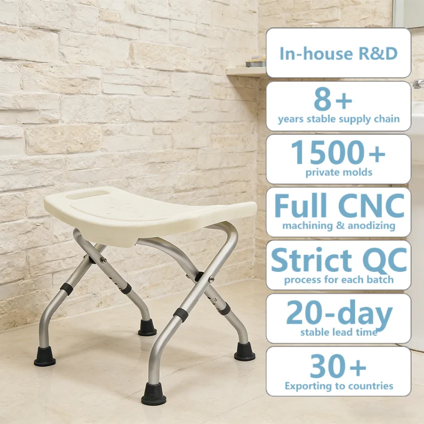 Simplywalk Aluminum Alloy 136KG Bath Shower Chair Large Tub Pregnant Woman MDR CE Certification Long-term Cooperation
Simplywalk Aluminum Alloy 136KG Bath Shower Chair Large Tub Pregnant Woman MDR CE Certification Long-term Cooperation
