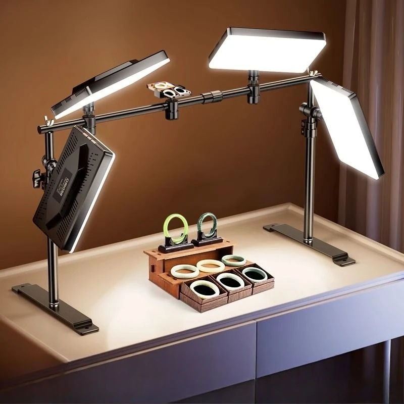 Jewelry still life special overhead filling light desktop hand broadcast indoor led photography light
Jewelry still life special overhead filling light desktop hand broadcast indoor led photography light