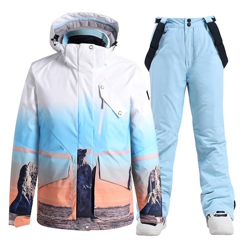 New Men's or Women's Ice Snow Suit Wear Snowboarding Clothing Waterproof Winter Warm Costumes Ski Sets Jackets and Pants Unsex
New Men's or Women's Ice Snow Suit Wear Snowboarding Clothing Waterproof Winter Warm Costumes Ski Sets Jackets and Pants Unsex