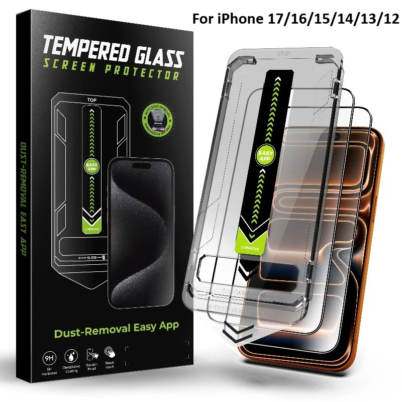 HOCE HD Anti Spy Screen Protector For iPhone 17 Air 16 15 14 13 12 Pro Max Privacy Tempered Glass Film Dust Free Installation
HOCE HD Anti Spy Screen Protector For iPhone 17 Air 16 15 14 13 12 Pro Max Privacy Tempered Glass Film Dust Free Installation