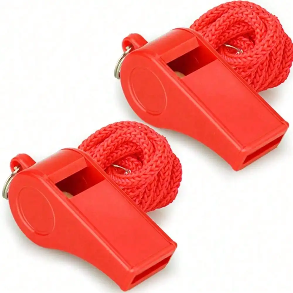 1pc Red Emergency Whistle With Lanyard - Loud Crisp Sound For Lifeguards & Protection, Great for personal use and gifting
1pc Red Emergency Whistle With Lanyard - Loud Crisp Sound For Lifeguards & Protection, Great for personal use and gifting