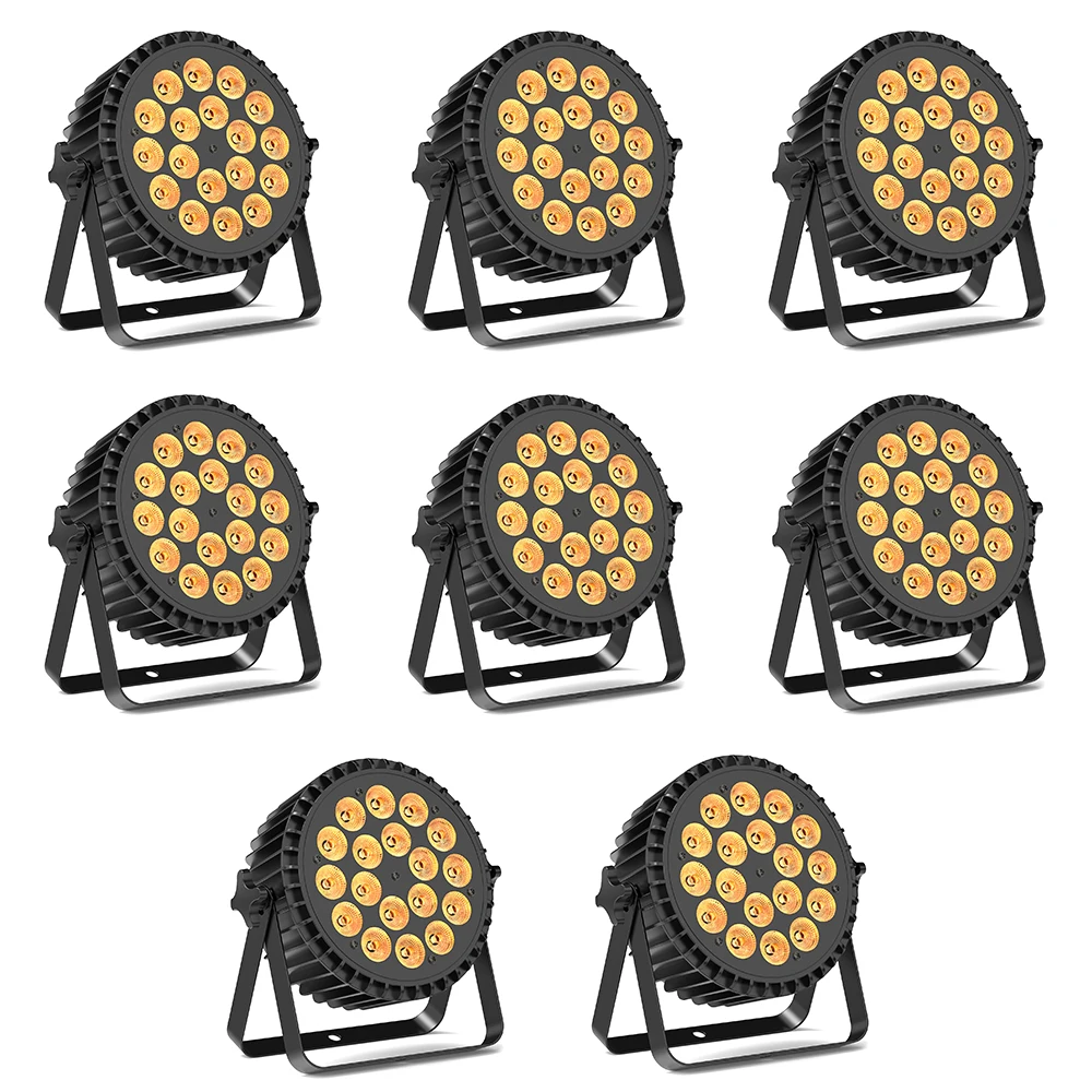 Yiflamefly 8 Pcs 18 LED Par Light 200W LED Stage Light 4 in 1 RGBW Stage Lighting Spotlight With DMX512 For Party Wedding DJ
Yiflamefly 8 Pcs 18 LED Par Light 200W LED Stage Light 4 in 1 RGBW Stage Lighting Spotlight With DMX512 For Party Wedding DJ