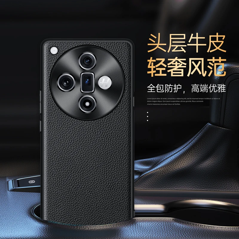 For Oppo Find X7 Ultra Litch Style Genuine Leather Case CD Pattern Full Camera Lens Protection Matte Soft TPU Grip Back Cover
For Oppo Find X7 Ultra Litch Style Genuine Leather Case CD Pattern Full Camera Lens Protection Matte Soft TPU Grip Back Cover