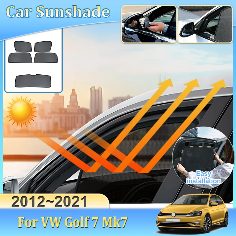 Sun Visor For Volkswagen VW Golf 7 Mk7 2012~2021 Car Magnetic Sunshade Anti-UV Auto Mesh Sun Shades Heat insulation Accessories
Sun Visor For Volkswagen VW Golf 7 Mk7 2012~2021 Car Magnetic Sunshade Anti-UV Auto Mesh Sun Shades Heat insulation Accessories