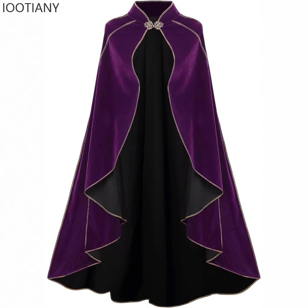 Luxury Queen Cloak Medieval Retro Gold Edge Victorian Noble Gothic Stage Performance Cloak Costume Halloween Vampire Cape 2025
Luxury Queen Cloak Medieval Retro Gold Edge Victorian Noble Gothic Stage Performance Cloak Costume Halloween Vampire Cape 2025