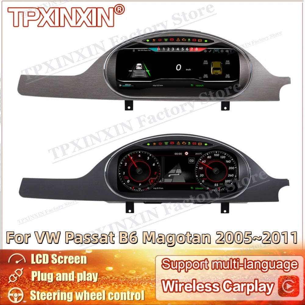 Linux system For VW Passat B6 Magotan 2005~2011 Digital LCD Cluster Car Dashboard Panel Virtual Instrument Cluster Replacement
Linux system For VW Passat B6 Magotan 2005~2011 Digital LCD Cluster Car Dashboard Panel Virtual Instrument Cluster Replacement