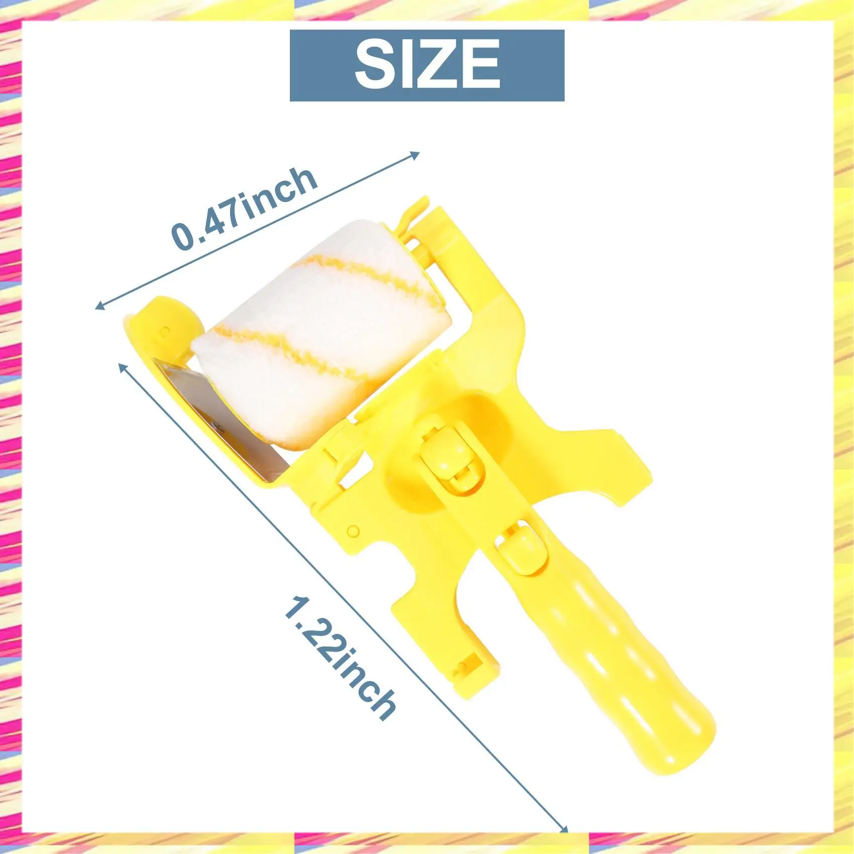 ABJJ Paint Edger Roller Brush Paint Edger Combo Kit, Clean-Cut Paint Edger Roller Brush, Paint Brushes Safe Tool
ABJJ Paint Edger Roller Brush Paint Edger Combo Kit, Clean-Cut Paint Edger Roller Brush, Paint Brushes Safe Tool