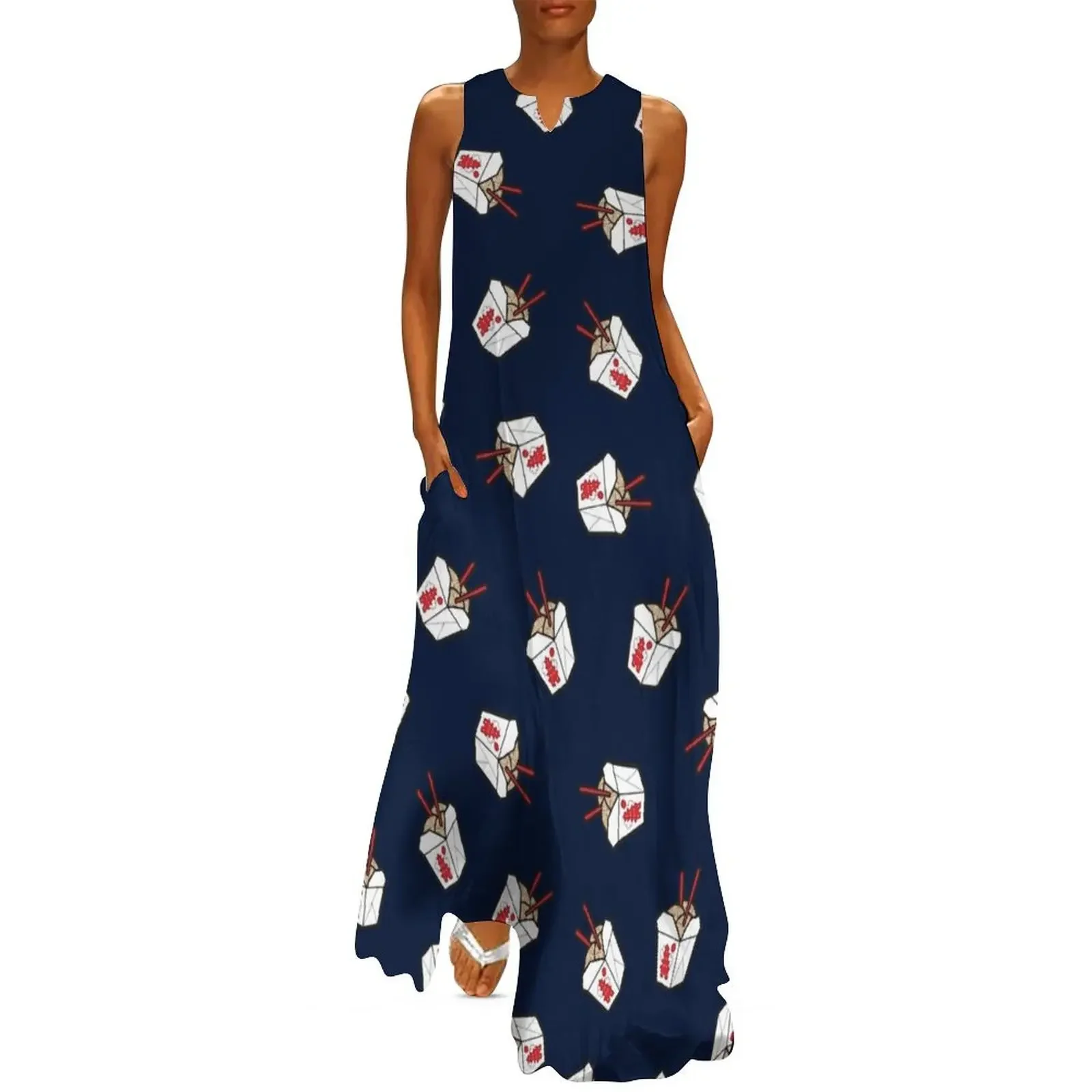 Take-Out Noodles Box Pattern on Navy Blue Long Dress women's dresses luxury beach outfits for women Bridesmaid dress woman Dress
Take-Out Noodles Box Pattern on Navy Blue Long Dress women's dresses luxury beach outfits for women Bridesmaid dress woman Dress