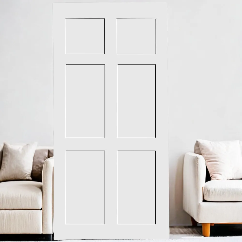 CRAZY ELF 30" x 80" Six Panel Real Primed Door Slab, DIY Panel Door, Modern Interior Barn Door, Water-proof, Anti-deformation, P
CRAZY ELF 30" x 80" Six Panel Real Primed Door Slab, DIY Panel Door, Modern Interior Barn Door, Water-proof, Anti-deformation, P