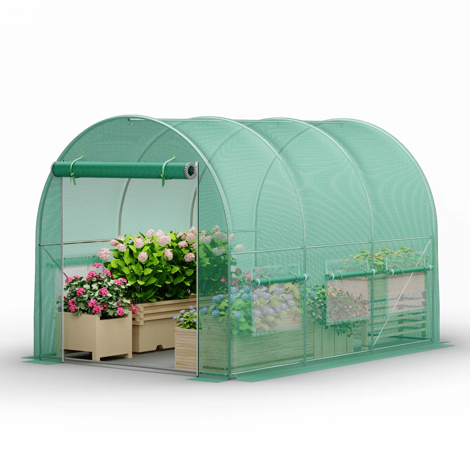 Greenhouses for Outdoors Heavy Duty, Large Walk in Green Houses for Outside with 6 Ventilated Mesh Windows
Greenhouses for Outdoors Heavy Duty, Large Walk in Green Houses for Outside with 6 Ventilated Mesh Windows