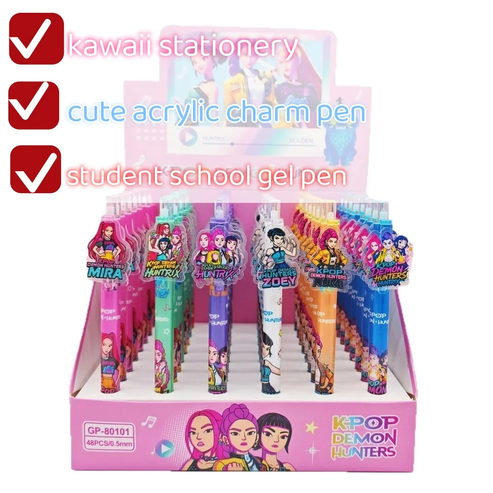 Idol-themed Neutral Pen with Anime Character Acrylic Pendant Decoration, Smooth Black Ink Student Stationery, K-Pop Fans
Idol-themed Neutral Pen with Anime Character Acrylic Pendant Decoration, Smooth Black Ink Student Stationery, K-Pop Fans