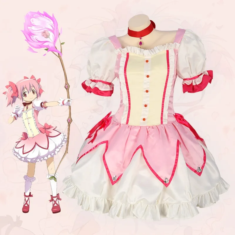Kaname Madoka Cosplay Costume Wig Anime Puella Magi Madoka Magica Pink Ball Dress Halloween Party Uniform Outfit for Women Girl
Kaname Madoka Cosplay Costume Wig Anime Puella Magi Madoka Magica Pink Ball Dress Halloween Party Uniform Outfit for Women Girl
