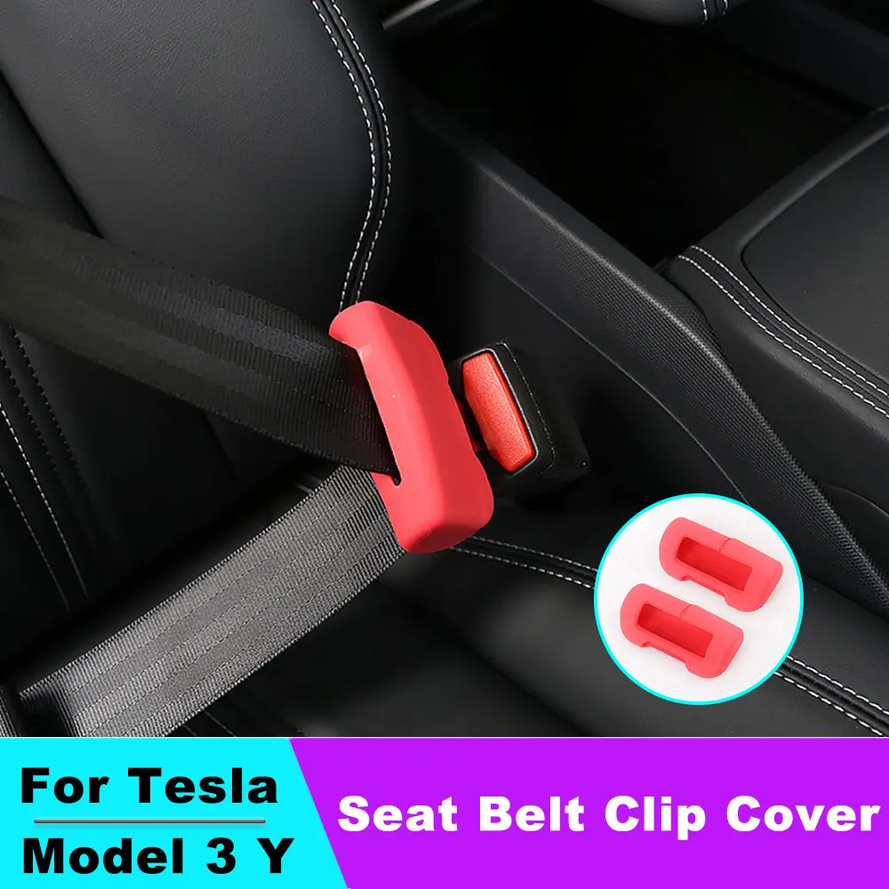 Car Seat Belt Clip Cover For Tesla Model 3 Y X S Soft Silicone Collision Avoidance Safety Belt Buckle Cover Car Accessories 2PC
Car Seat Belt Clip Cover For Tesla Model 3 Y X S Soft Silicone Collision Avoidance Safety Belt Buckle Cover Car Accessories 2PC