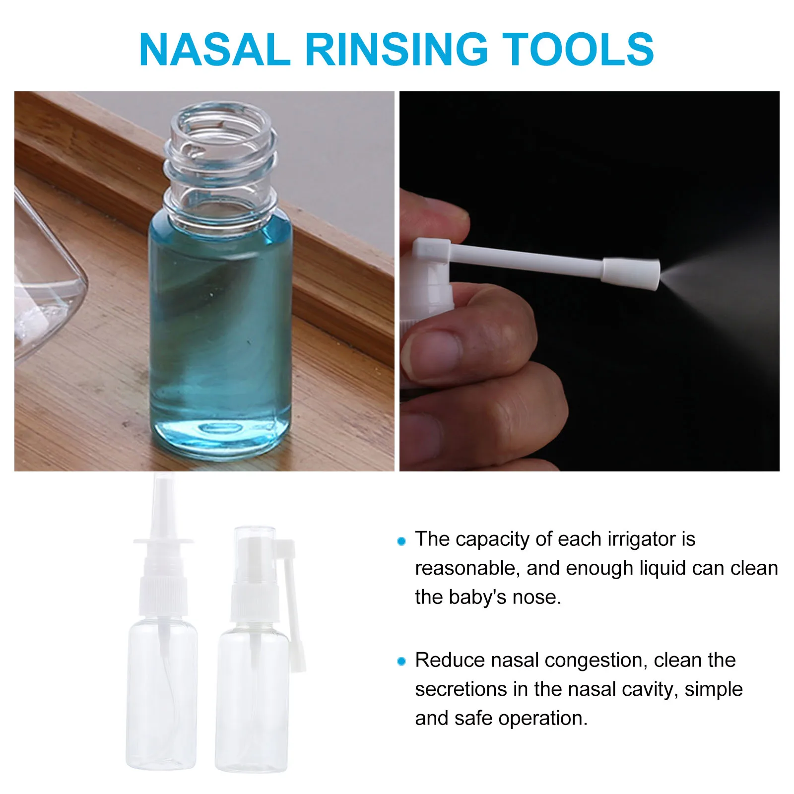 2pcs Pet Plastic Nasal Irrigator Portable Manual Nose Cleaner For Babies Smooth Surface Shiny Nose Cleaning Tool
2pcs Pet Plastic Nasal Irrigator Portable Manual Nose Cleaner For Babies Smooth Surface Shiny Nose Cleaning Tool