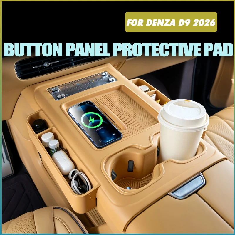 Car Center Console Gear Shift Button Panel Protective Pad Fit for DENZA D9 2026 Modified Central Control Silicone Storage Box
Car Center Console Gear Shift Button Panel Protective Pad Fit for DENZA D9 2026 Modified Central Control Silicone Storage Box