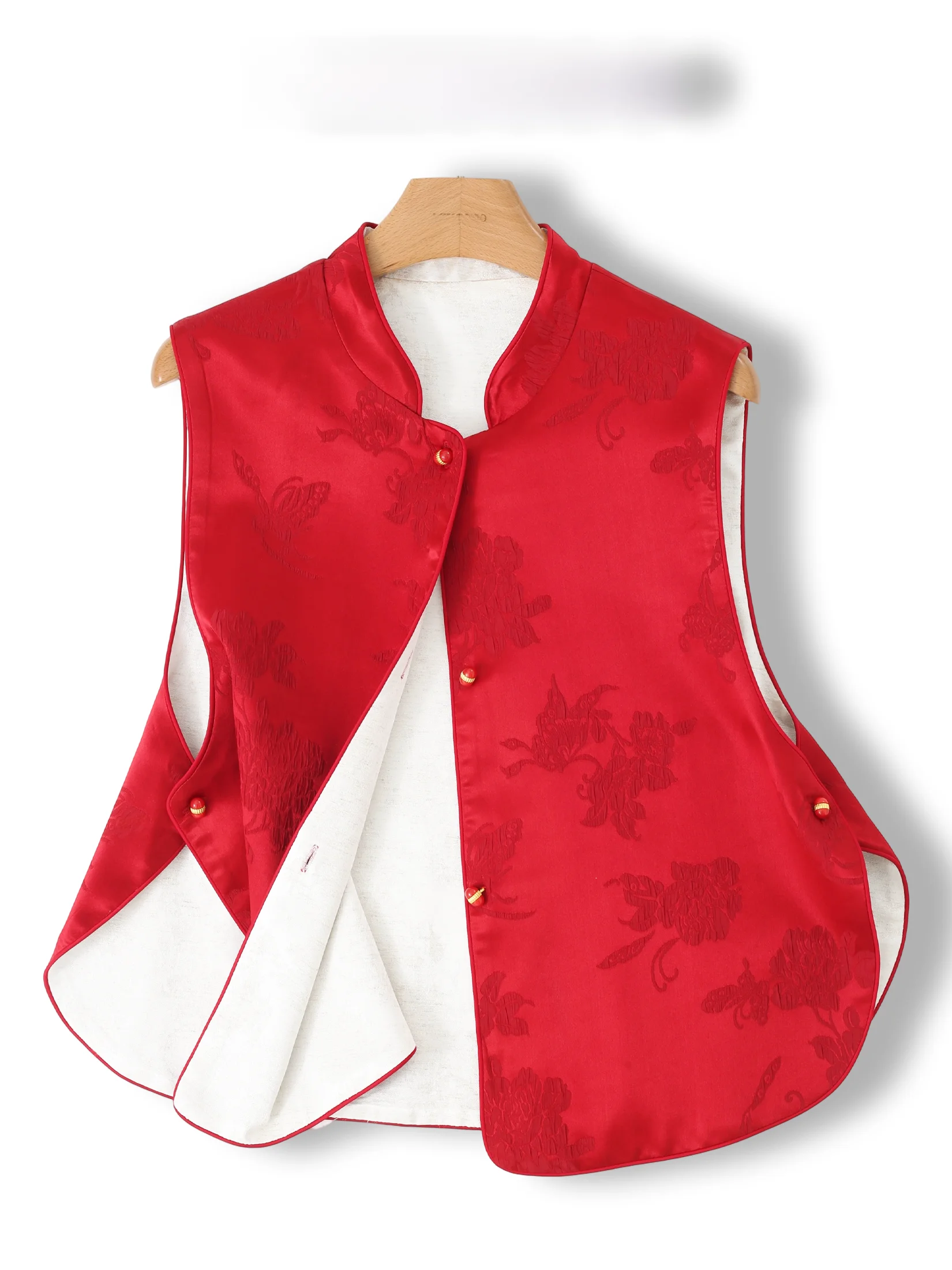 Red Double-Sided Wear Chinese Style Women's Vest New Year Fashionable Floral Embroidery Sleeveless Jacket Girl's Fashion
Red Double-Sided Wear Chinese Style Women's Vest New Year Fashionable Floral Embroidery Sleeveless Jacket Girl's Fashion