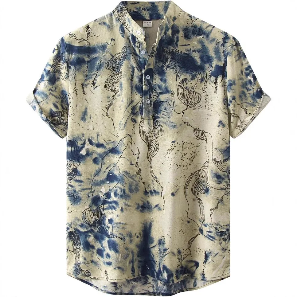 Hawaiian 3D Digital Print Casual Floral Elements Short-sleeved Shirt
Hawaiian 3D Digital Print Casual Floral Elements Short-sleeved Shirt
