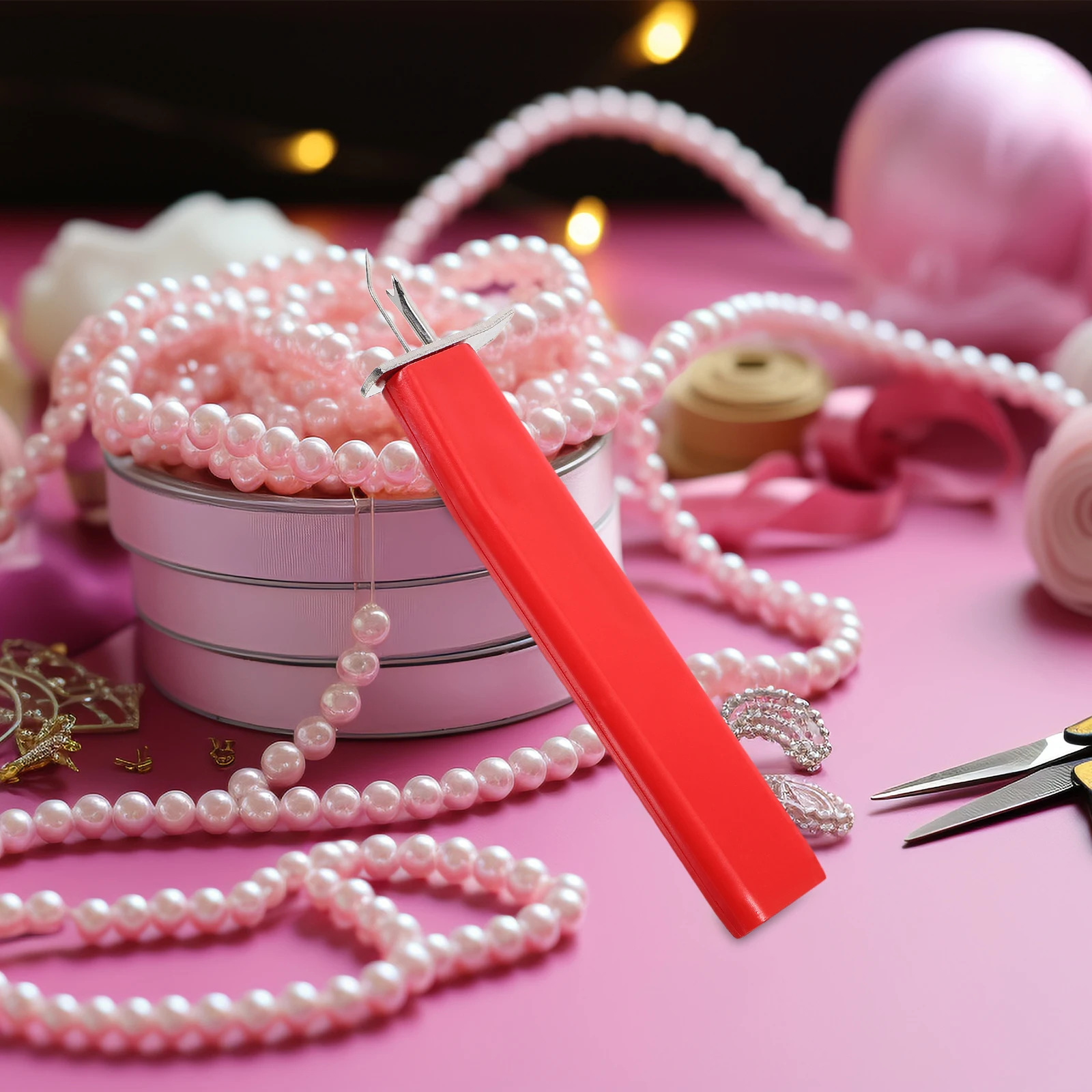 Red Beads Knotter Beading Beads String Knotter Tool DIY Jewelry Accessories Manual Threader Sewing Craft Project
Red Beads Knotter Beading Beads String Knotter Tool DIY Jewelry Accessories Manual Threader Sewing Craft Project