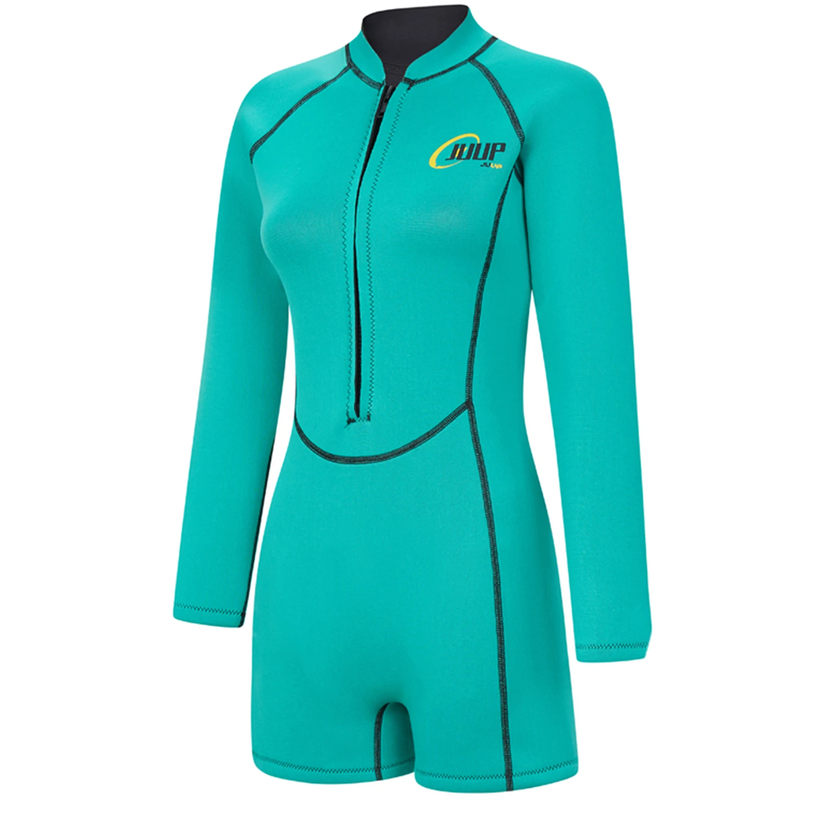 Women 2.5mm Neoprene One-Piece Wetsuit Stand Collar Long Sleeve Zipper Jumpsuit for Outdoor Swimming Surfing Snorkeling Diving 
Women 2.5mm Neoprene One-Piece Wetsuit Stand Collar Long Sleeve Zipper Jumpsuit for Outdoor Swimming Surfing Snorkeling Diving