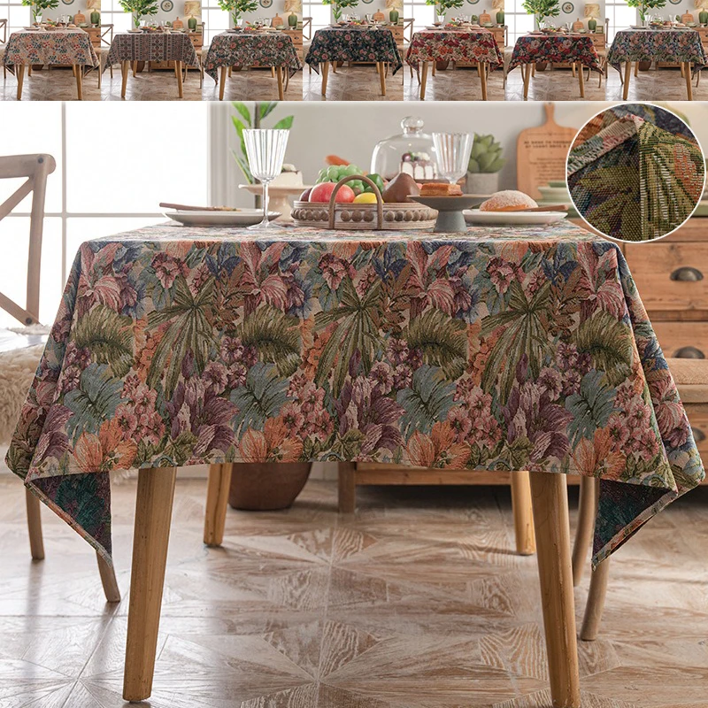 1PC Rural style Dinner Tablecloth Thickened jacquard home decor fabric Kitchen & Dining Room Wedding Table Cover Tea Decoration
1PC Rural style Dinner Tablecloth Thickened jacquard home decor fabric Kitchen & Dining Room Wedding Table Cover Tea Decoration
