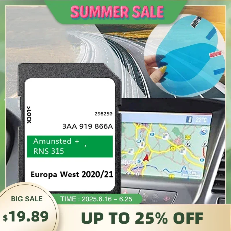 Для Skoda Amundsen+ Fabia Roomster Octavia Superb Rapid Car Sat Navi RNS 315 SD-карта 8 ГБ карты Европы и Великобритании 2020-2021 3AA 919 866A
Для Skoda Amundsen+ Fabia Roomster Octavia Superb Rapid Car Sat Navi RNS 315 SD-карта 8 ГБ карты Европы и Великобритании 2020-2021 3AA 919 866A